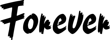 Vorschau des Bootsnamens "Forever" als Schriftzug für "Bootsbeschriftung Neu 10"