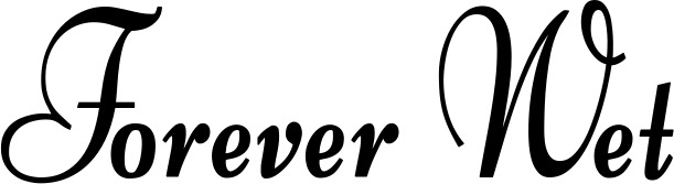 Vorschau des Bootsnamens "Forever Wet" als Schriftzug für "Bootsbeschriftung Klassisch 76"