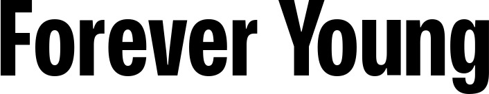 Vorschau des Bootsnamens "Forever Young" als Schriftzug für "Bootsbeschriftung Fett 25"