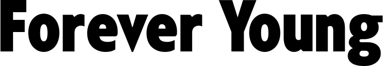 Vorschau des Bootsnamens "Forever Young" als Schriftzug für "Bootsbeschriftung Fett 24"