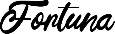 Vorschau des Bootsnamens "Fortuna" als Schriftzug für "Bootsbeschriftung Klassisch 102"