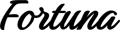 Vorschau des Bootsnamens "Fortuna" als Schriftzug für "Bootsbeschriftung Klassisch 48"