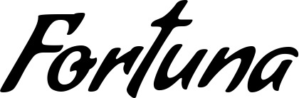 Vorschau des Bootsnamens "Fortuna" als Schriftzug für "Bootsbeschriftung Klassisch 57"