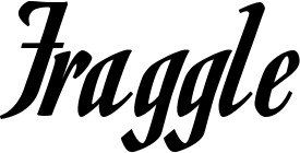 Vorschau des Bootsnamens "Fraggle" als Schriftzug für "Bootsbeschriftung Klassisch 93"