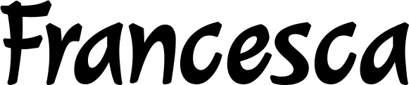 Vorschau des Bootsnamens "Francesca" als Schriftzug für "Bootsbeschriftung Klassisch 72"