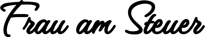 Vorschau des Bootsnamens "Frau am Steuer" als Schriftzug für "Bootsbeschriftung Klassisch 111"