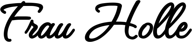 Vorschau des Bootsnamens "Frau Holle" als Schriftzug für "Bootsbeschriftung Klassisch 111"