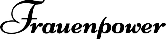 Vorschau des Bootsnamens "Frauenpower" als Schriftzug für "Bootsbeschriftung Klassisch 76-A"