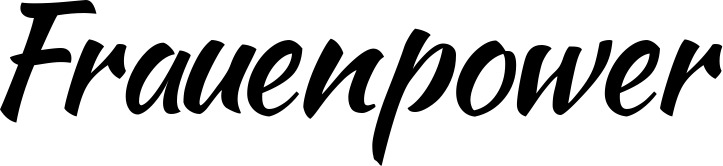 Vorschau des Bootsnamens "Frauenpower" als Schriftzug für "Bootsbeschriftung Klassisch 73"