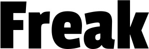 Vorschau des Bootsnamens "Freak" als Schriftzug für "Bootsbeschriftung Fett 30"
