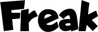 Vorschau des Bootsnamens "Freak" als Schriftzug für "Bootsbeschriftung Neu 48"