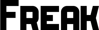 Vorschau des Bootsnamens "Freak" als Schriftzug für "Bootsbeschriftung Neu 34"