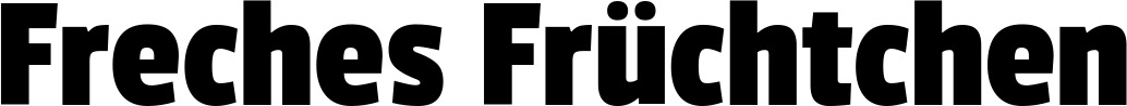 Vorschau des Bootsnamens "Freches Früchtchen" als Schriftzug für "Bootsbeschriftung Fett 30"