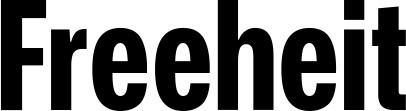 Vorschau des Bootsnamens "Freeheit" als Schriftzug für "Bootsbeschriftung Fett 25"