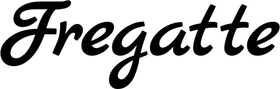 Vorschau des Bootsnamens "Fregatte" als Schriftzug für "Bootsbeschriftung Klassisch 77"