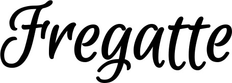 Vorschau des Bootsnamens "Fregatte" als Schriftzug für "Bootsbeschriftung Klassisch 105"