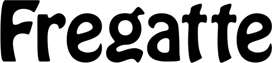 Vorschau des Bootsnamens "Fregatte" als Schriftzug für "Bootsbeschriftung Fett 01"
