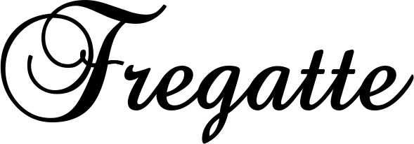 Vorschau des Bootsnamens "Fregatte" als Schriftzug für "Bootsbeschriftung Klassisch 02-A"
