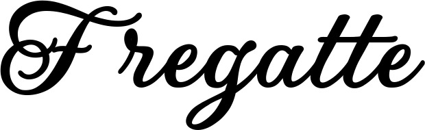 Vorschau des Bootsnamens "Fregatte" als Schriftzug für "Bootsbeschriftung Klassisch 69"