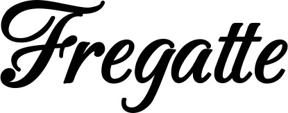 Vorschau des Bootsnamens "Fregatte" als Schriftzug für "Bootsbeschriftung Klassisch 50"