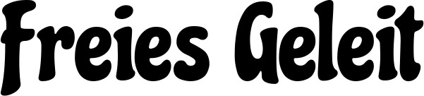 Vorschau des Bootsnamens "Freies Geleit" als Schriftzug für "Bootsbeschriftung Neu 41"