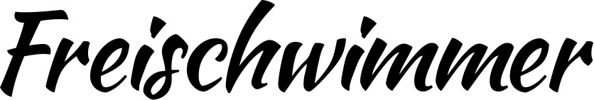 Vorschau des Bootsnamens "Freischwimmer" als Schriftzug für "Style Klassisch 73"