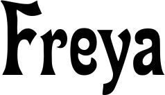 Vorschau des Bootsnamens "Freya" als Schriftzug für "Bootsbeschriftung Neu 44"