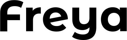 Vorschau des Bootsnamens "Freya" als Schriftzug für "Bootsbeschriftung Fett 26"