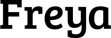 Vorschau des Bootsnamens "Freya" als Schriftzug für "Bootsbeschriftung Normal 09"