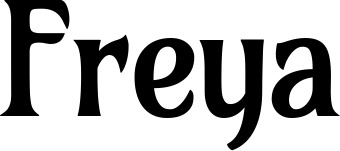 Vorschau des Bootsnamens "Freya" als Schriftzug für "Bootsbeschriftung Klassisch 36"