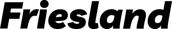 Vorschau des Bootsnamens "Friesland" als Schriftzug für "Bootsbeschriftung Kursiv 06"