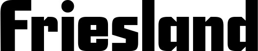 Vorschau des Bootsnamens "Friesland" als Schriftzug für "Bootsbeschriftung Neu 11"