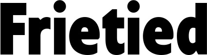Vorschau des Bootsnamens "Frietied" als Schriftzug für "Bootsbeschriftung Fett 24"