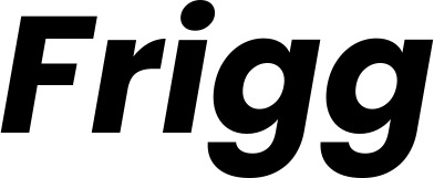 Vorschau des Bootsnamens "Frigg" als Schriftzug für "Bootsbeschriftung Kursiv 09"