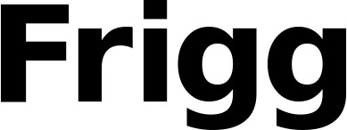 Vorschau des Bootsnamens "Frigg" als Schriftzug für "Bootsbeschriftung Fett 04"
