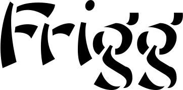 Vorschau des Bootsnamens "Frigg" als Schriftzug für "Bootsbeschriftung Neu 03"