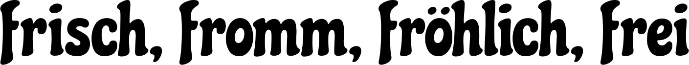 Vorschau des Bootsnamens "frisch, fromm, fröhlich, frei" als Schriftzug für "Bootsbeschriftung Neu 41"