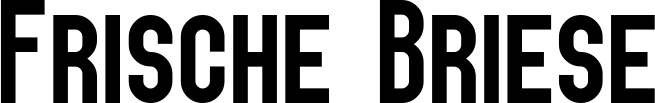Vorschau des Bootsnamens "Frische Briese" als Schriftzug für "Bootsbeschriftung Neu 43"