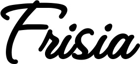 Vorschau des Bootsnamens "Frisia" als Schriftzug für "Bootsbeschriftung Klassisch 111"