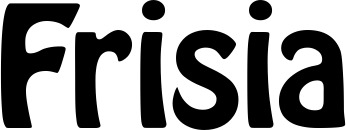 Vorschau des Bootsnamens "Frisia" als Schriftzug für "Bootsbeschriftung Fett 01"