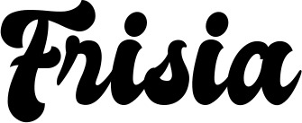 Vorschau des Bootsnamens "Frisia" als Schriftzug für "Bootsbeschriftung Klassisch 41"