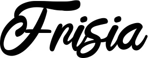 Vorschau des Bootsnamens "Frisia" als Schriftzug für "Bootsbeschriftung Klassisch 102"