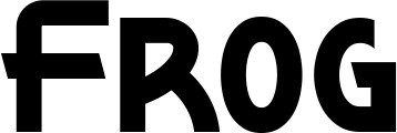 Vorschau des Bootsnamens "Frog" als Schriftzug für "Bootsbeschriftung Neu 26"