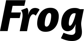Vorschau des Bootsnamens "Frog" als Schriftzug für "Bootsbeschriftung Kursiv 01"