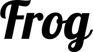 Vorschau des Bootsnamens "Frog" als Schriftzug für "Bootsbeschriftung Neu 60"