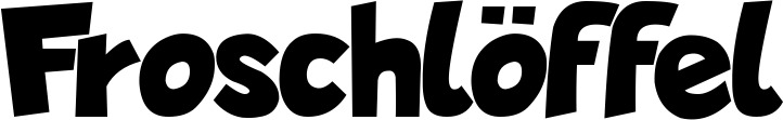 Vorschau des Bootsnamens "Froschlöffel" als Schriftzug für "Bootsbeschriftung Neu 48"