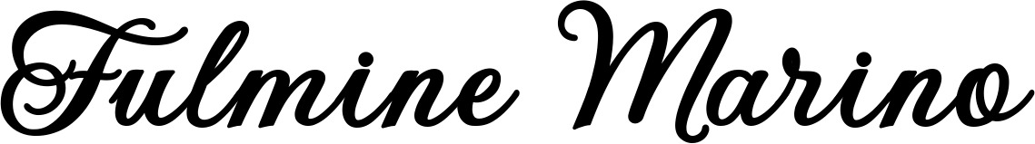 Vorschau des Bootsnamens "Fulmine Marino" als Schriftzug für "Bootsbeschriftung Klassisch 69"