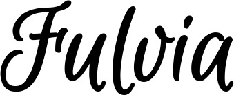 Vorschau des Bootsnamens "Fulvia" als Schriftzug für "Bootsbeschriftung Klassisch 105"
