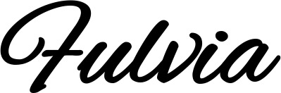Vorschau des Bootsnamens "Fulvia" als Schriftzug für "Bootsbeschriftung Klassisch 35"
