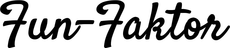 Vorschau des Bootsnamens "Fun-Faktor" als Schriftzug für "Bootsbeschriftung Klassisch 96"